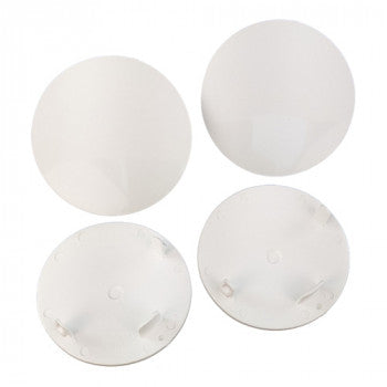 White Snap-In Mud Plugs for Speedway Wheels