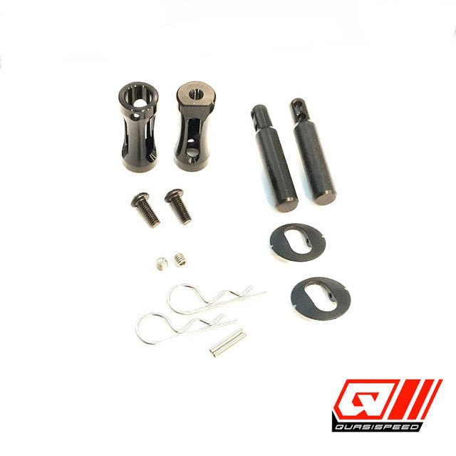 Front Direct Mount Body Post Kit - Metric 9Black)