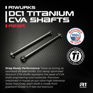 R1Wurks DC1 Ultra lightweight Titanium Axle