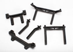 Body mounts, front & rear/ body mount posts, front & rear (adjustable)/ 2.5x18mm screw pins (4)