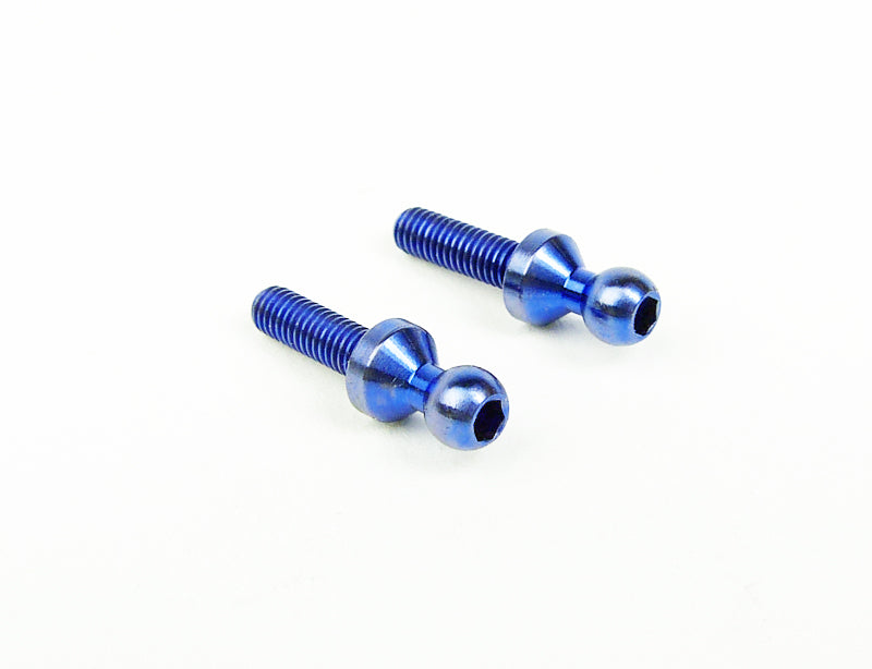 M3 TALL HEX BALL STUD BLUE TITANIUM (2)