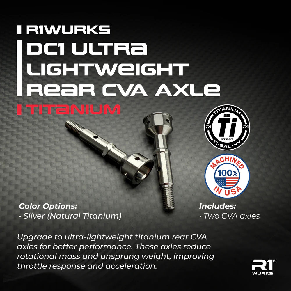 R1Wurks DC1 Ultra lightweight Titanium Axle