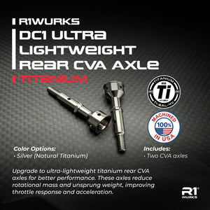 R1Wurks DC1 Ultra lightweight Titanium Axle