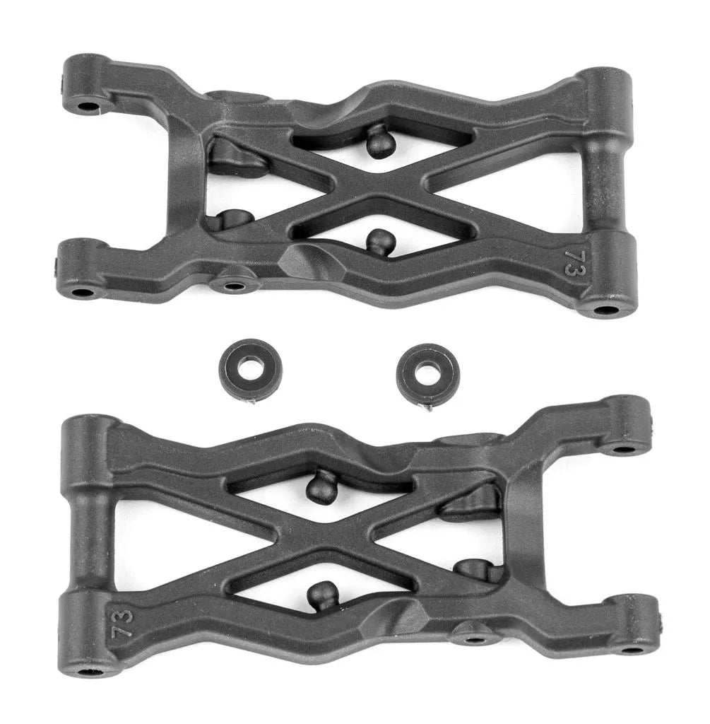 RC10B6.2 FT Rear Suspension Arms 73mm, carbon