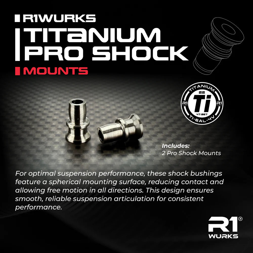 R1WURKS Titanium Pro Shock Mounts