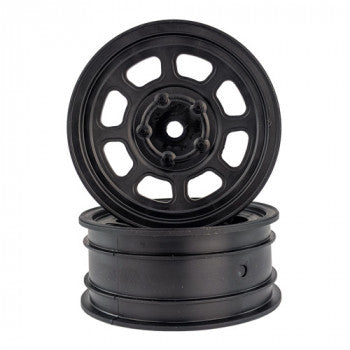 Speedway Buggy Wheels for Associated B6 / Customworks 4 / Front / BLACK / 4pcs