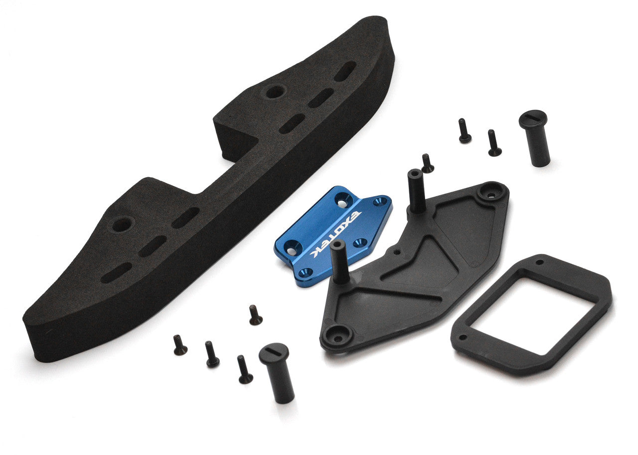 DRAG SLASH FRONT BUMPER SET v3, alloy mount and foam with GNSS slo