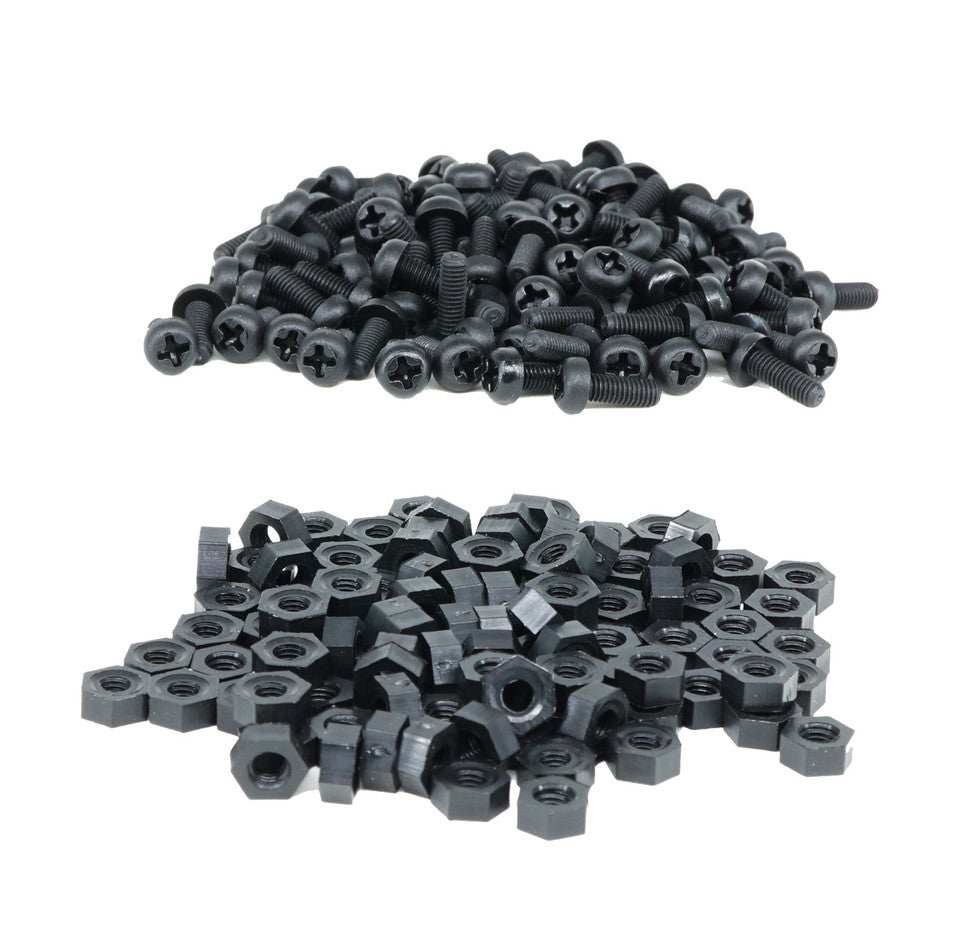 M3 Nylon Screw/Nut Kit (100)