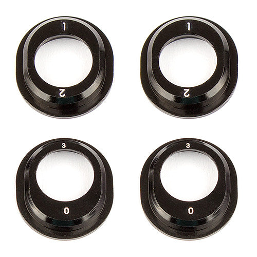 RC10B6.1 Aluminum Differential Height Inserts, black